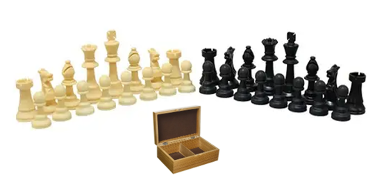 Jogo De Xadrez Magnético 25 X 25 Cm - Chess - Jogo de Dominó, Dama